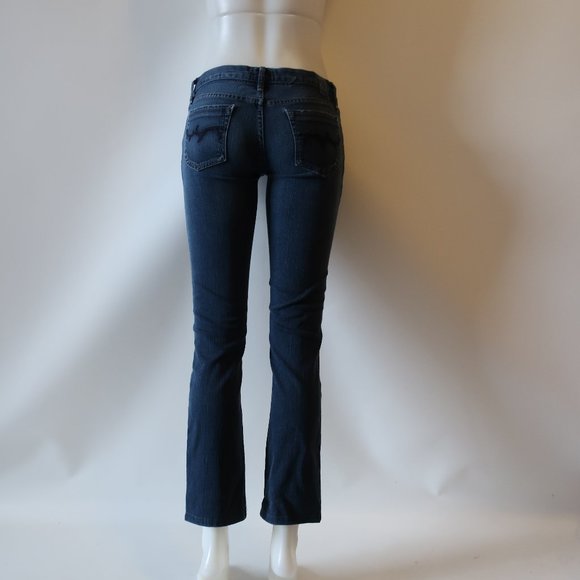 GOLD SIGN "ENVY" BLUE STRAIGHT LEG JEANS SZ 27* - Picture 4 of 9
